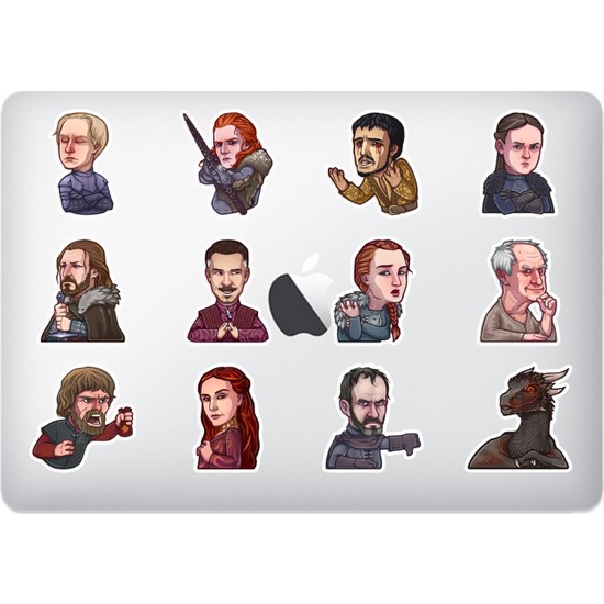 HD Sticker Game Of Thrones Laptop Sticker Paket 2 Set 3 Fiyatı