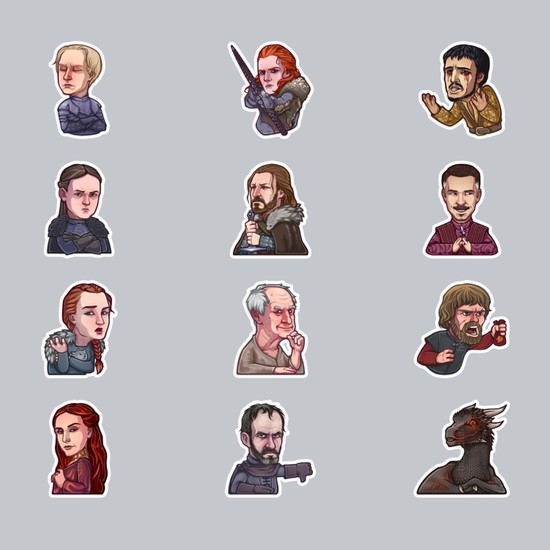 HD Sticker Game Of Thrones Laptop Sticker Paket 2 Set 3 Fiyatı