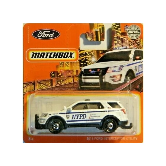 Matchbox Ford Interceptor Nypd Police Utility