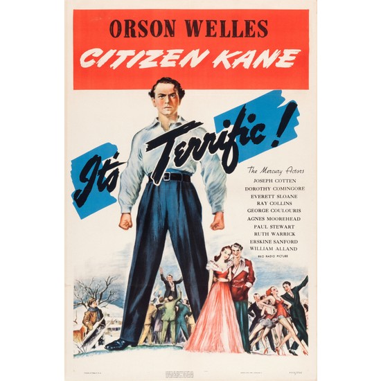 Aktüel Citizen Kane (1941) 70 cm x 100 cm Afiş – Poster Hıghlıne