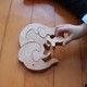Zoziva Doğal Ahşap Fil Yapboz, Montessori Eğitici Ahşap Oyuncak