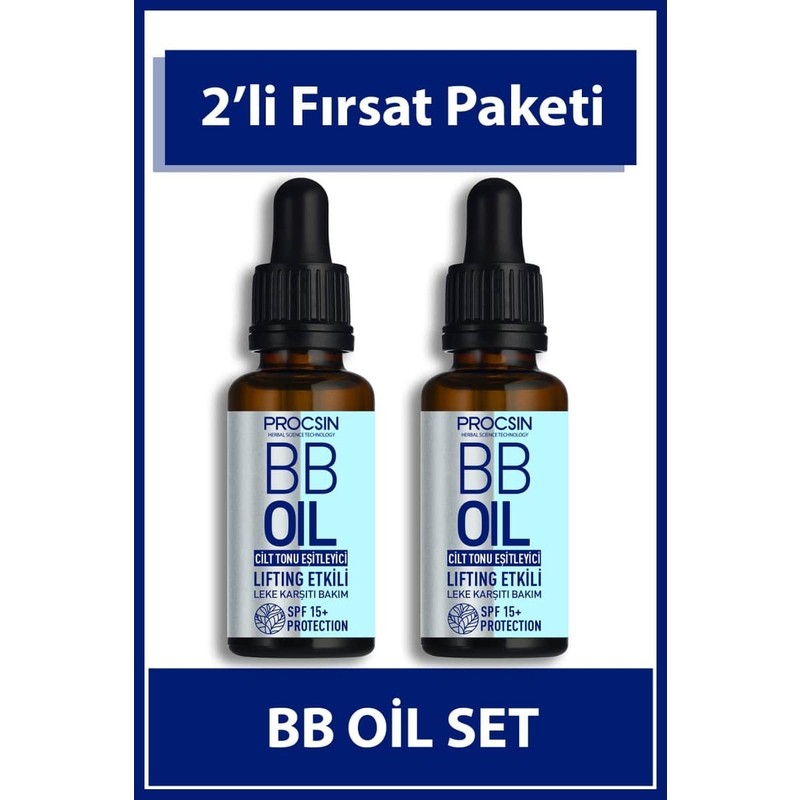 Procsin BB Oil Serum Leke Karşıtı ve Ton Eşitleyici Etki 20 ml Karma Ciltler İçin