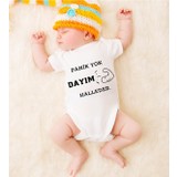 Tuğba Baby Özel Tasarım Bebek Zıbın 0-3 Yaşa Uygun(Panik Yok Dayım Halleder)