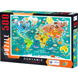 Adam Games Dünyamız 500 Parça Puzzle Yapboz