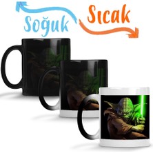 Baskı Dükkanı Yoda 2 Sihirli Kupa Bardak Porselen