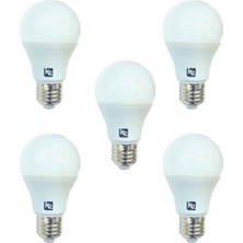 K2 5W E27 Duylu Led Ampul Beyaz Işık 6500K 5 Adet