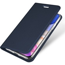 Dux Ducis Apple iPhone 11 Için Skin Pro Serisi Aşınma Önleyici Standlı Kartlıklı Deri Telefon Kılıfı (Yurt Dışından)