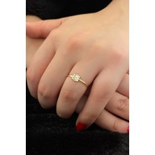 Fiyonk Kuyumculuk 14 Ayar Altın Üçlü Baget Yüzük