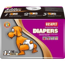 Canlı Petshop Hushpet Dişi Köpek Bezi Medium 12'li 7-16 kg