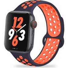 Fogy  Apple Watch Uyumlu 7 (45MM) Kordon Esnek Silikon Delikli Şık Tasarım (Sadece Kordondur)
