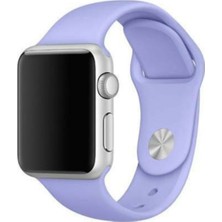 Fogy Apple Watch Uyumlu 1 2 3 4 5 6 Se 42MM Yumuşak Pürüzsüz Lila Klasik Kordon