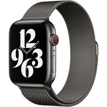 Fogy Apple Watch Uyumlu 2 3 4 5 6 Se 44MM Minalo Metal Hasır Kordon