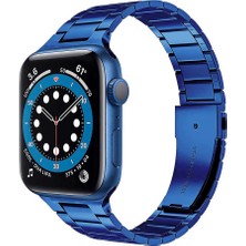 Fogy Apple Watch Uyumlu 2 3 4 5 6 Se 42MM Şık Bakla Dizayn Metal Kordon