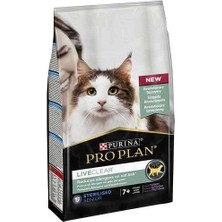 Pro Plan Live Clear Senior Sterilised Hindili Kısırlaştırılmış Yaşlı Kedi Maması 1,4 kg