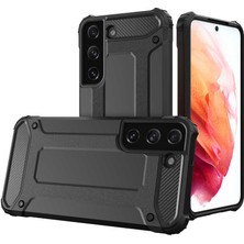 CoverZone Galaxy S22 Kılıf Shockproof Zırh Koruma Siyah
