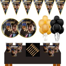Parti Furyası Harry Potter Doğum Günü Konsepti 24 Kişilik Harry Potter Parti Süsleri Seti