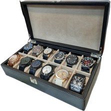 Stand Market  Saat Kutusu 12’li Diplomat Model Siyah