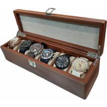 Stand Market  Saat Kutusu 6’lı Camsız Diplomat Model Taba