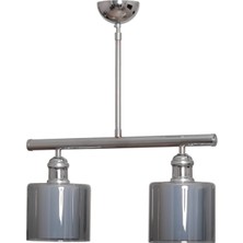 Modavize Sima Modern Spor   Çift Camlı Sıralı 2 Li Avize