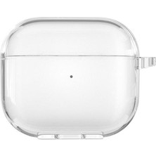 Moodcase Apple Airpods 3. Nesil Uyumlu Premium Silikonlu Şeffaf Airpods Kılıfı