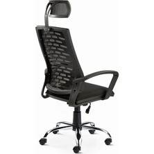 Arji Ev ve Ofis Çalışma Sandalyesi Bilgisayar Koltuğu - Siyah