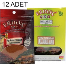 Erdinç Acı Kırmızı Toz Biber 25 gr 12'li Kutu