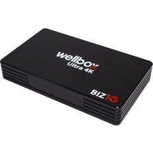 Wellbox BİZ10 4K  Android Tv Box Uydu Alıcısı