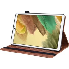 Hello-U Deri Galaxy Tab A7 Lite 8.7-Inç Için Tablet Kılıfı - Kahverengi (Yurt Dışından)