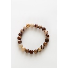 Zeynep Büyükbay Jasper Doğal Taş Bileklik (8mm Küre Kesim)