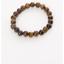 Zeynep Büyükbay Kaplangözü Doğal Taş Bileklik (8mm Küre Kesim)