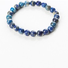 Zeynep Büyükbay Lapis Lazuli Doğal Taş Bileklik (8mm Küre Kesim)