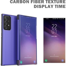 Hello-U Iz Tutmaz Karbon Fiber Sert Pc Stand Kapaklı - Samsung Galaxy A52 4g / A52 5g / A52S 5g (Yurt Dışından)
