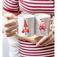 BK Kişiye Özel Sevgililer Günü Komik Eş Tasarımlı Ikili Kupa Bardak-6