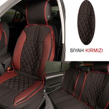 Strongart Elegance 5'li Set Minder Siyah-Kırmızı / KLMNY547