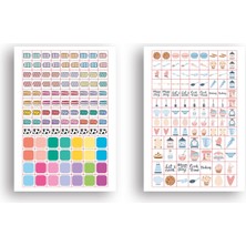 Le Color Sticker Book 756 Adet Renkli Etiket Kiss