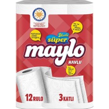 Maylo 12'li Kağıt Havlu Süper 3 Katlı