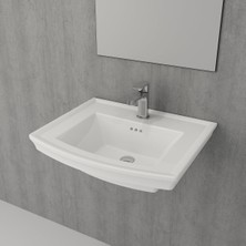Bocchı Lavıta Lavabo 60 Cm - Parlak Beyaz