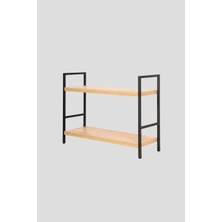 Mudesa Metal Masa Banyo Tezgah Organizer 2 Raflı Dekoratif Mutfak Banyo Düzenleyici