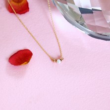 Barika Jewelry Barika Sevgililer Günü Hediyesi Kadın 14 Ayar Altın Dorikalı Kolye