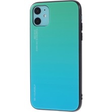 Hello-U Apple iPhone 11 6.1 Inç Uyumlu Degrade Cam + Tpu Telefon Kılıfı - Yeşil / Mavi (Yurt Dışından)