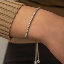 925 Gümüş Su Yolu Asansörlü 925 Ayar Gümüş Bileklik