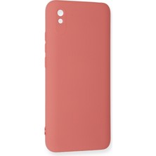 Zipax Xiaomi Redmi 9A Kılıf Nano Içi Kadife  Silikon - Kiremit