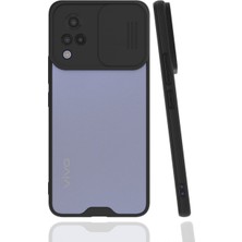 Zipax Vivo V21 Kılıf Platin Kamera Koruma Silikon - Siyah