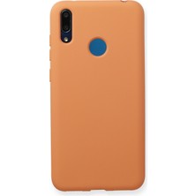 Zipax Huawei Y7 2019 Kılıf Nano Içi Kadife  Silikon - Turuncu