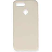 Zipax Oppo A12 Kılıf Nano Içi Kadife  Silikon - Kemik