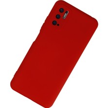 Zipax Xiaomi Redmi Note 10 5g Kılıf Nano Içi Kadife  Silikon - Kırmızı