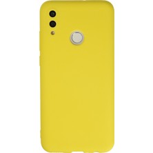 Newface Huawei P Smart 2019 Kılıf Nano Içi Kadife  Silikon - Sarı