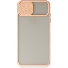 Zipax iPhone Xs Kılıf Palm Buzlu Kamera Sürgülü Silikon - Pembe