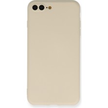 Zipax iPhone 7 Plus Kılıf Nano Içi Kadife  Silikon - Kemik