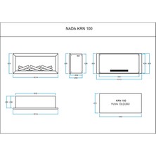 Beyaz Şömine Flameline Elektrikli Şömine KRN100